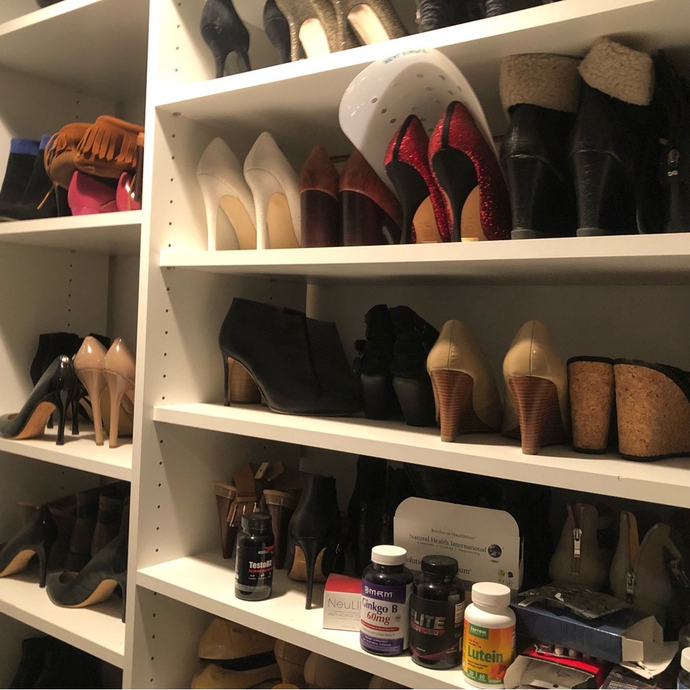 Selling ex’s clothes. Size 6-8. Shoes 8. Some with tags
